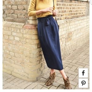 CURRENT SEASON paperbag waist skirt